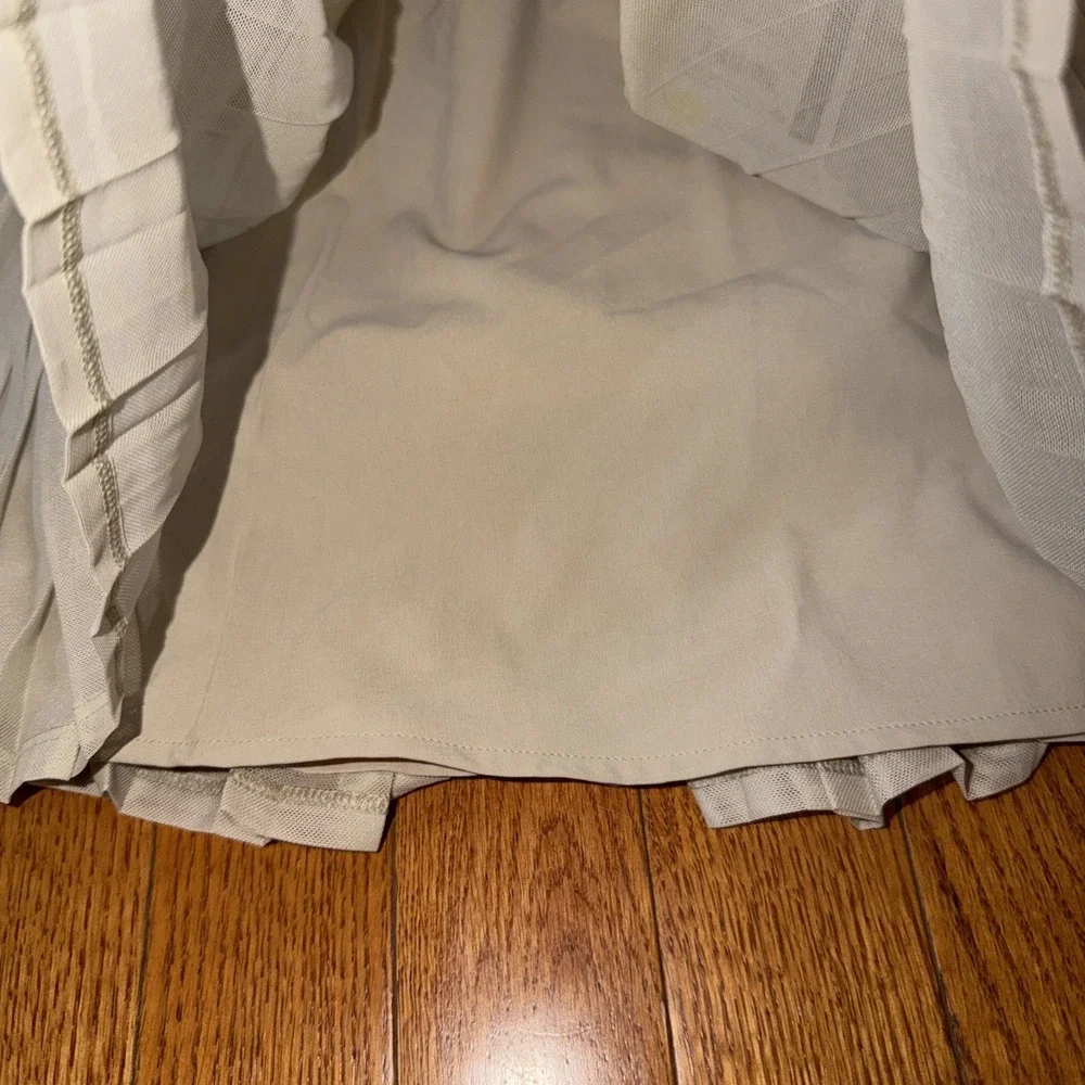 Calia Court High Rise Skort XXL Khaki Sand Pleated Athletic Tennis‎ Pockets